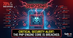 Home 1 PHP2Shell vulnerability